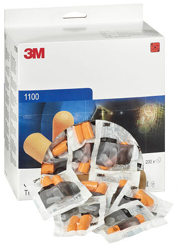 3M™ Gehörschutzstöpsel 1100, 200 Paar 