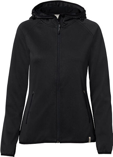 Damen Kapuzen-Tecjacke Florida 263, schwarz 