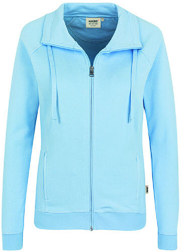 Damen Sweatjacke College 406, eisblau 