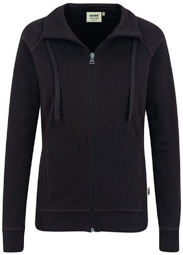 Damen Sweatjacke College 406, schokolade 