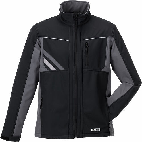 Highline Softshelljacke 2721, schwarz/schiefer/zink 