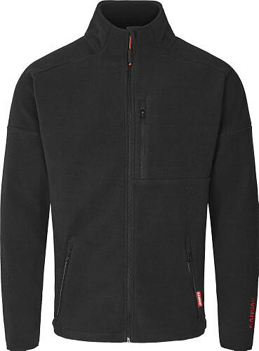 Apparel Fleecejacke, schwarz 