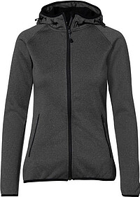 Damen Kapuzen-​Tecjacke Florida 263, anthrazit meliert