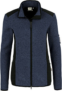 Damen Strickfleecejacke Churchill 236, marine meliert