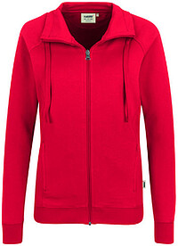 Damen Sweatjacke College 406, rot