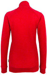 Damen Sweatjacke College 406, rot 