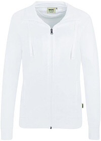 Damen Sweatjacke College 406, weiß