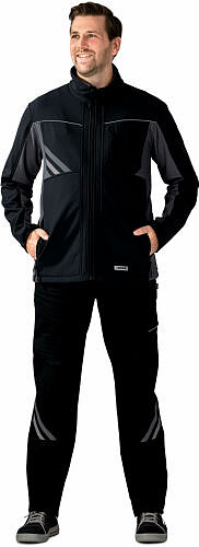 Highline Softshelljacke 2721, schwarz/schiefer/zink 