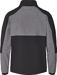 Apparel Colourblock Softshell, schwarz/grau meliert 